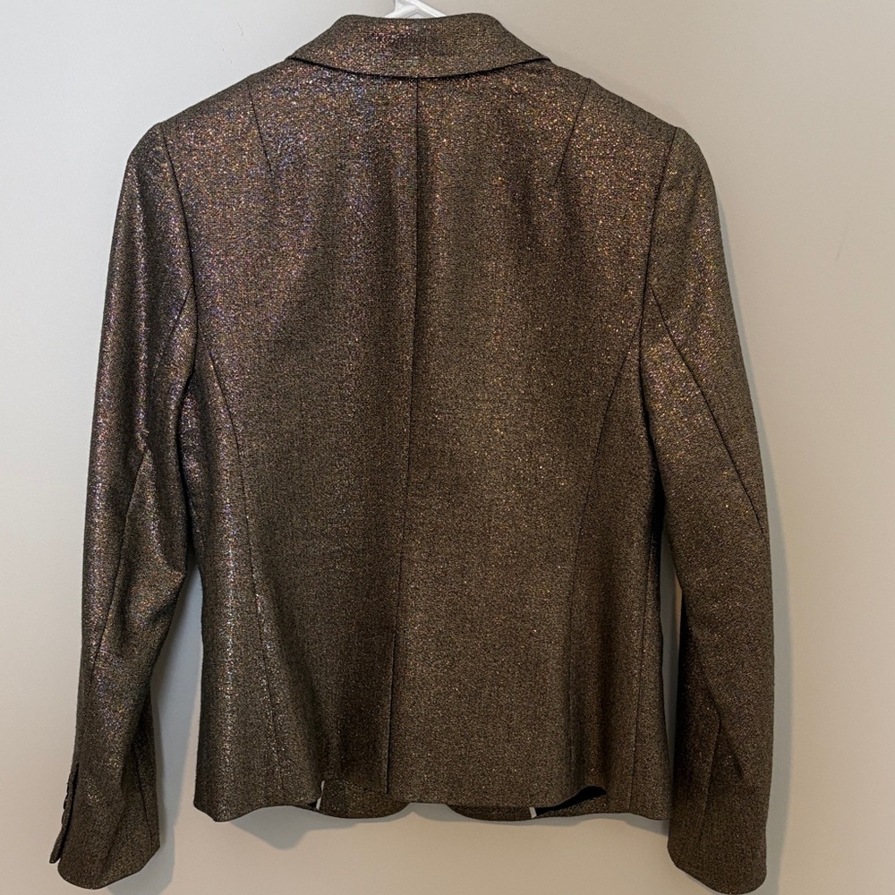 Banana Republic Shimmering Gold Blazer 4p - Picture 8 of 12